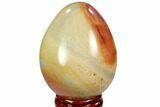 Polished Polychrome Jasper Egg - Madagascar #104658-1